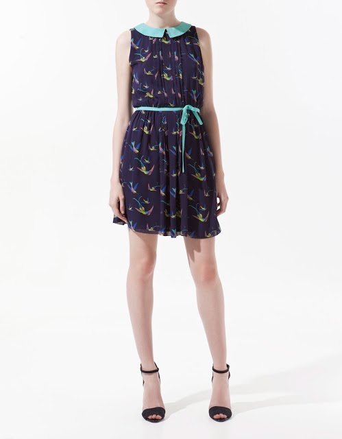 ALIZA BIRD PRINT DRESS main image 1