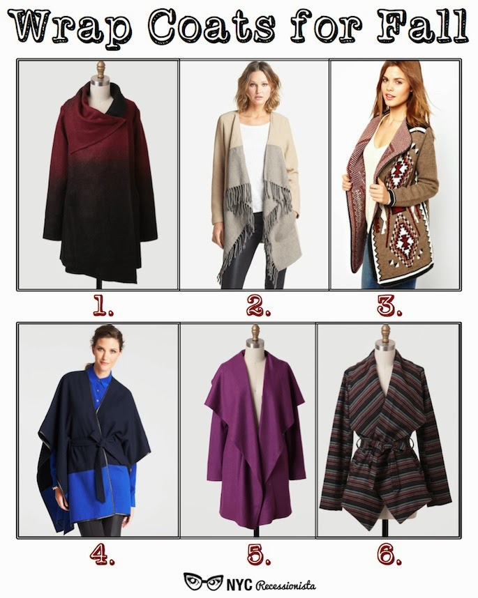 Wrap Coats for Fall - NYC Recessionista